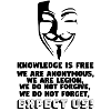 Anonymous Face & Slogan