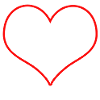 transparent red heart