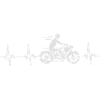 rides motorcycle