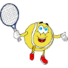 Cool tennis ball