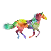 Buntes Pferd Geschenkidee Pferdchen