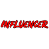 Influencer - strong Popart lettering
