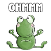 Ohmmm Frog - Frogs - Toad - Yoga - Fitness