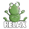 Frog Relaxing Yoga - Frogs - Toad - Quak