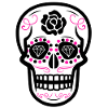 Sugar Skull Diamond Rose Rose