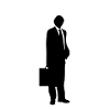 Businessman silhouette