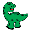 Dino dinosaur in green