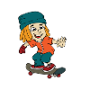 Skateboad kid