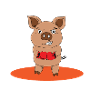 Boxing pig