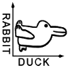 Rabbit duck bunny end graph