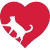 Heart with cat
