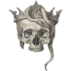 skull and snake