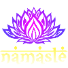 Namaste lotus flower
