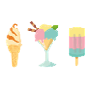 conception d'été de glace