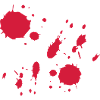 Red Paint Splashes Abstract Pattern