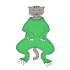 Cat disguise dinosaur