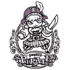 Pretty Pirate b / w