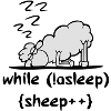 mouton endormi
