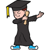 Dabbing Dab Degree Graduate Student Graduation