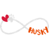 Husky symbole de l'infini