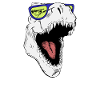 Tyranosaurus Rex with sunglasses
