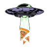 Ufo Alien Pizza Abduction