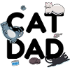 Cat Dad - Cat Cat man Daddy Kitty Meow