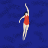 Delicate swimmer
