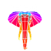 éléphant techno