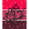 Red Retro Tea Time