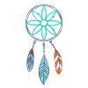 Boho Dreamcatcher Azure Blossom Jewelry