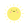 Sun smiley heureux