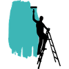 Painter Painting Background turquoise