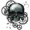 Steampunk Style Skull
