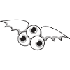 Bat monster halloween gift eyes