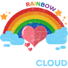 Regenbogen Herz Liebe