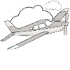 Avion dans l'air