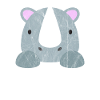 Cute animals rhino