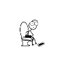 Auf der Toilette