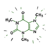 Caffeine molecule