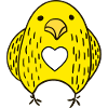 cute chicken heart gift