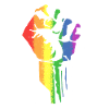 Rainbow fist