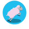 Sheep jumping