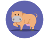 Standing cow