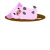 Pink Pig Lying