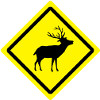deer roadsign