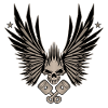 Skull with wings