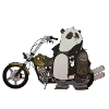 Panda biker