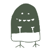 Monster mit Latzhose