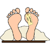 Feet feet label blanket